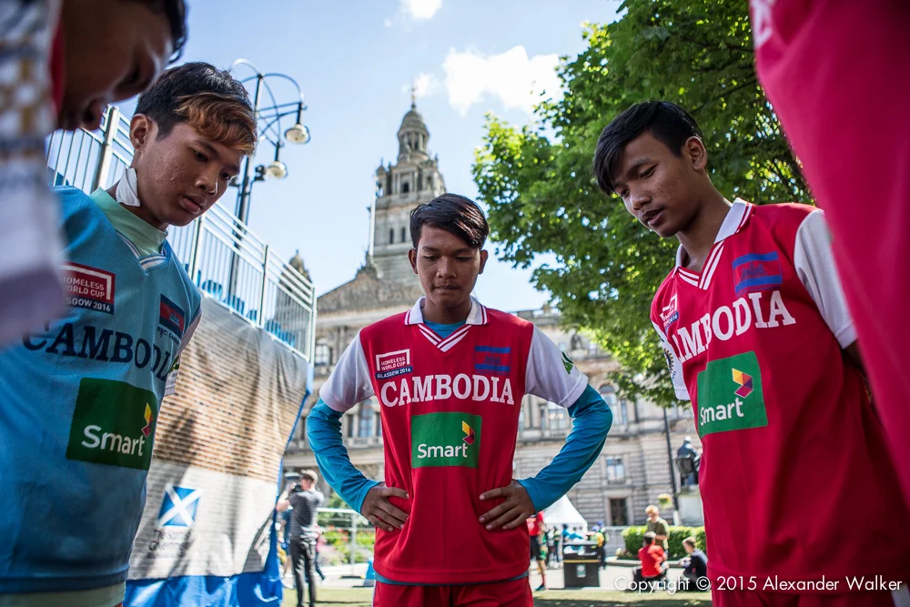 The Homeless World Cup is a unique, pioneering social movement which uses football to inspire homeless people to change their own lives. Homeless World Cup 2016 is taking place in Glasgow's George Square from July 10th to July 16th. For more information, visit www.homelessworldcup.com