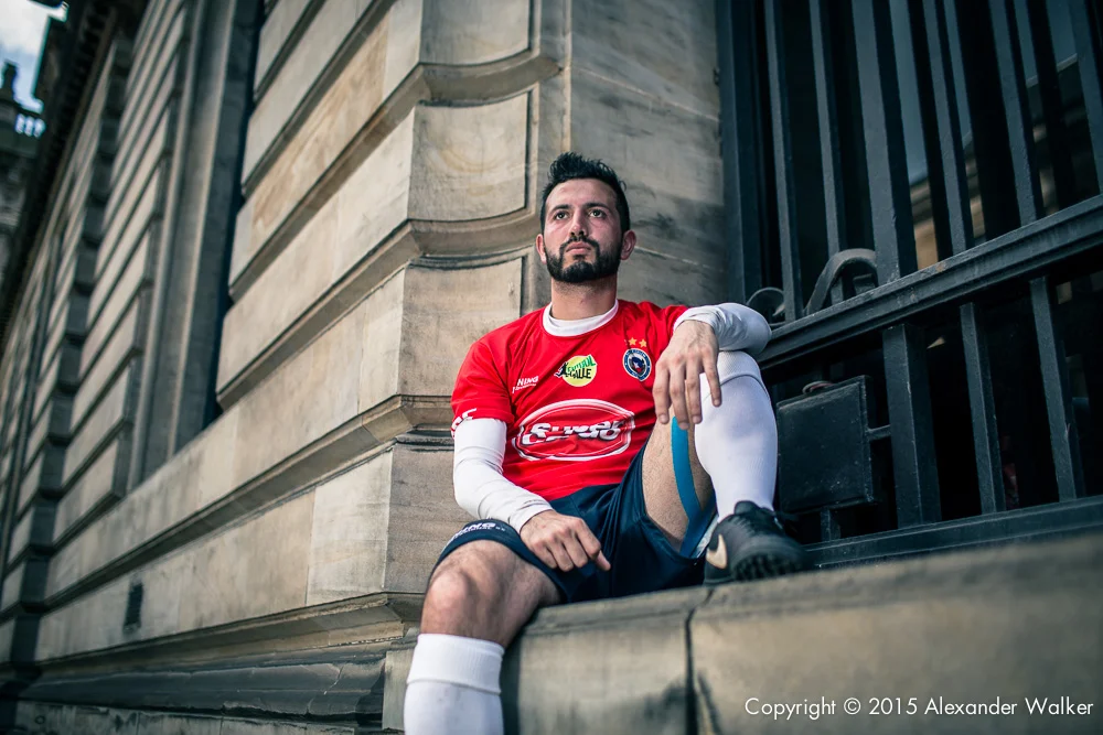 Matias from Team Chile. The Homeless World Cup is a unique, pioneering social movement which uses football to inspire homeless people to change their own lives. Homeless World Cup 2016 is taking place in Glasgow's George Square from July 10th to July 16th. For more information, visit www.homelessworldcup.com