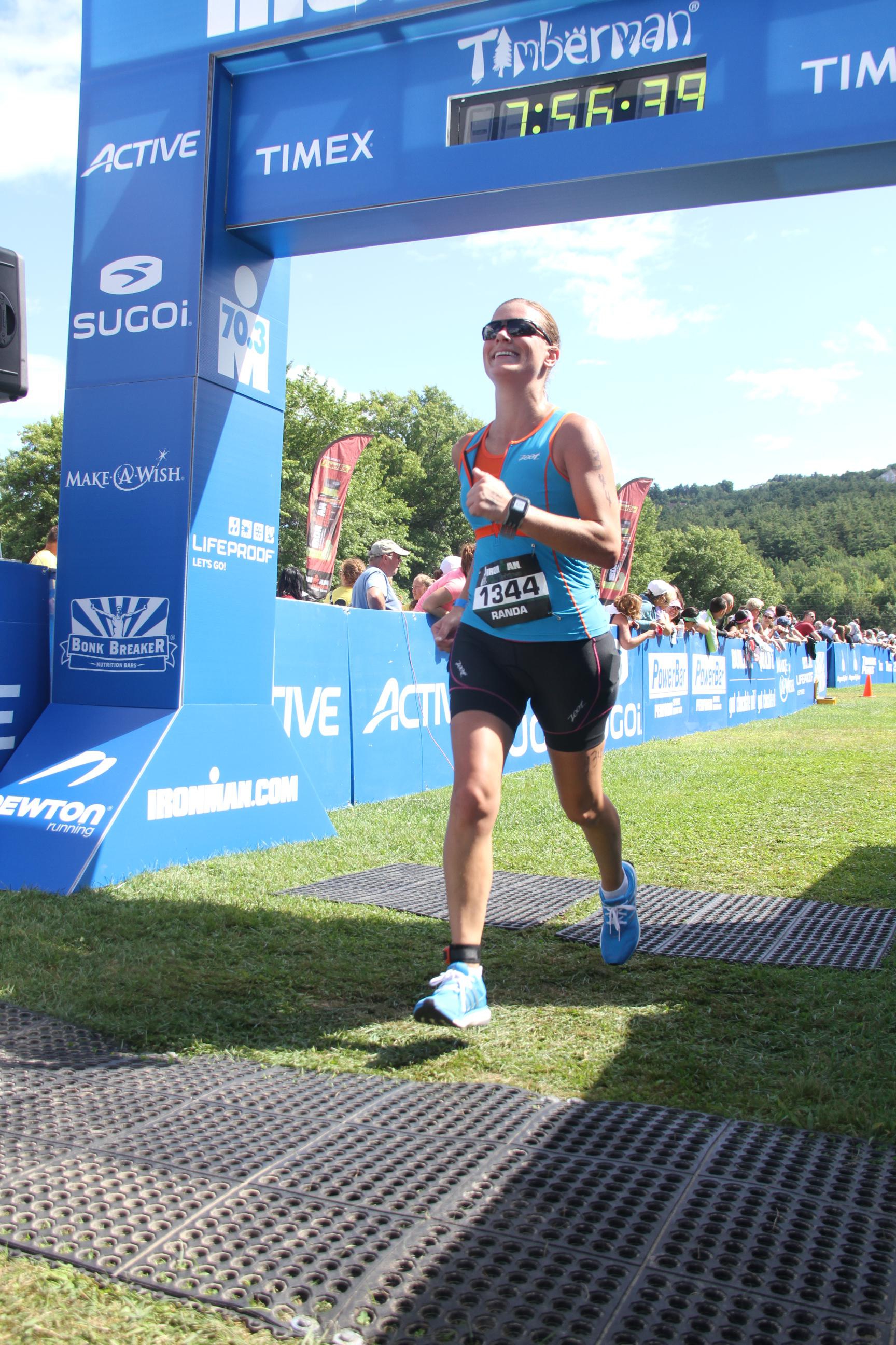 My personal goal was to complete the race as it was my first triathlon and second race. My finish time was 7:14:46, ranking 91 out of 125. Next race I will set a new goal.