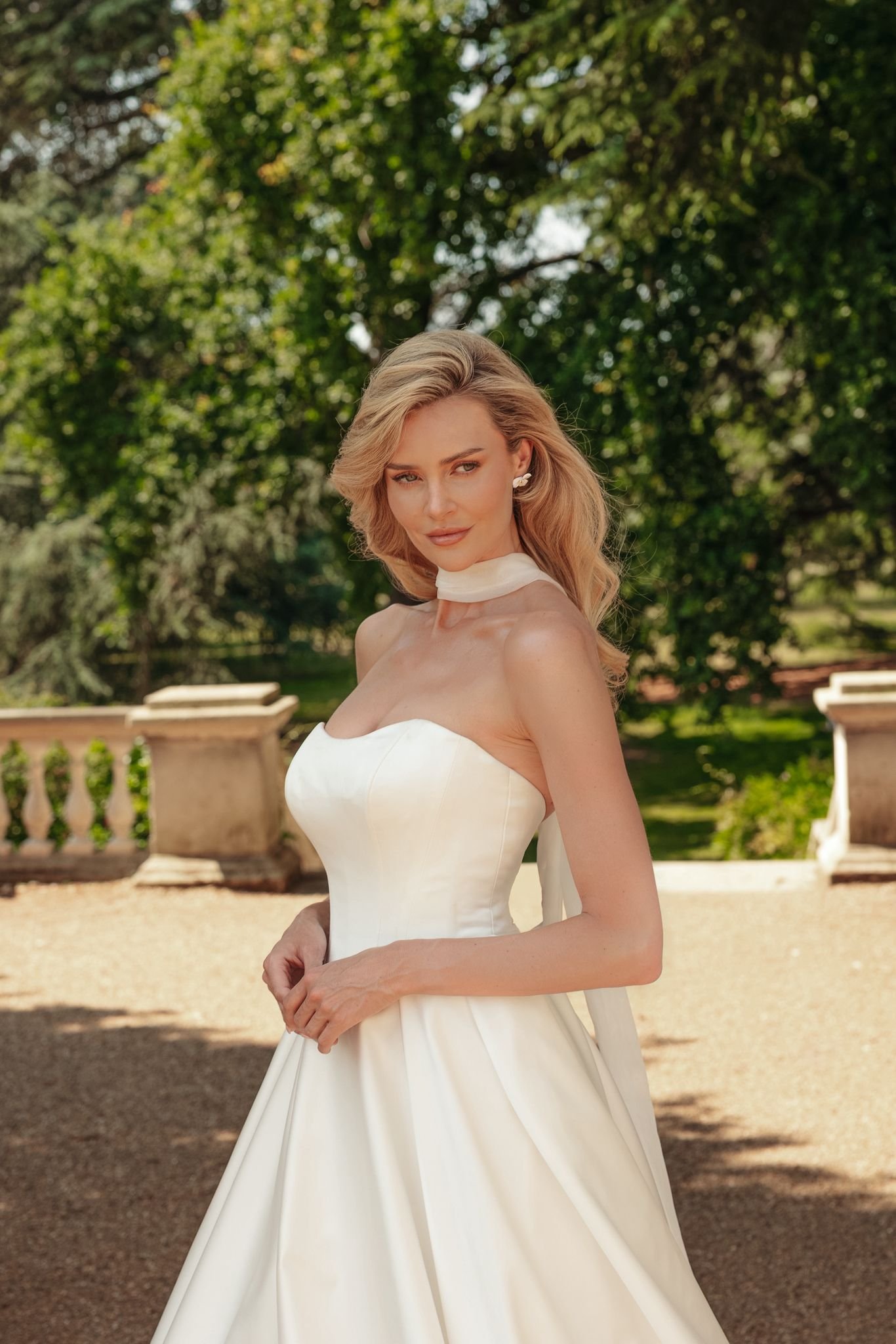 Elegant bridal hairstyle London by John Katsikiotis