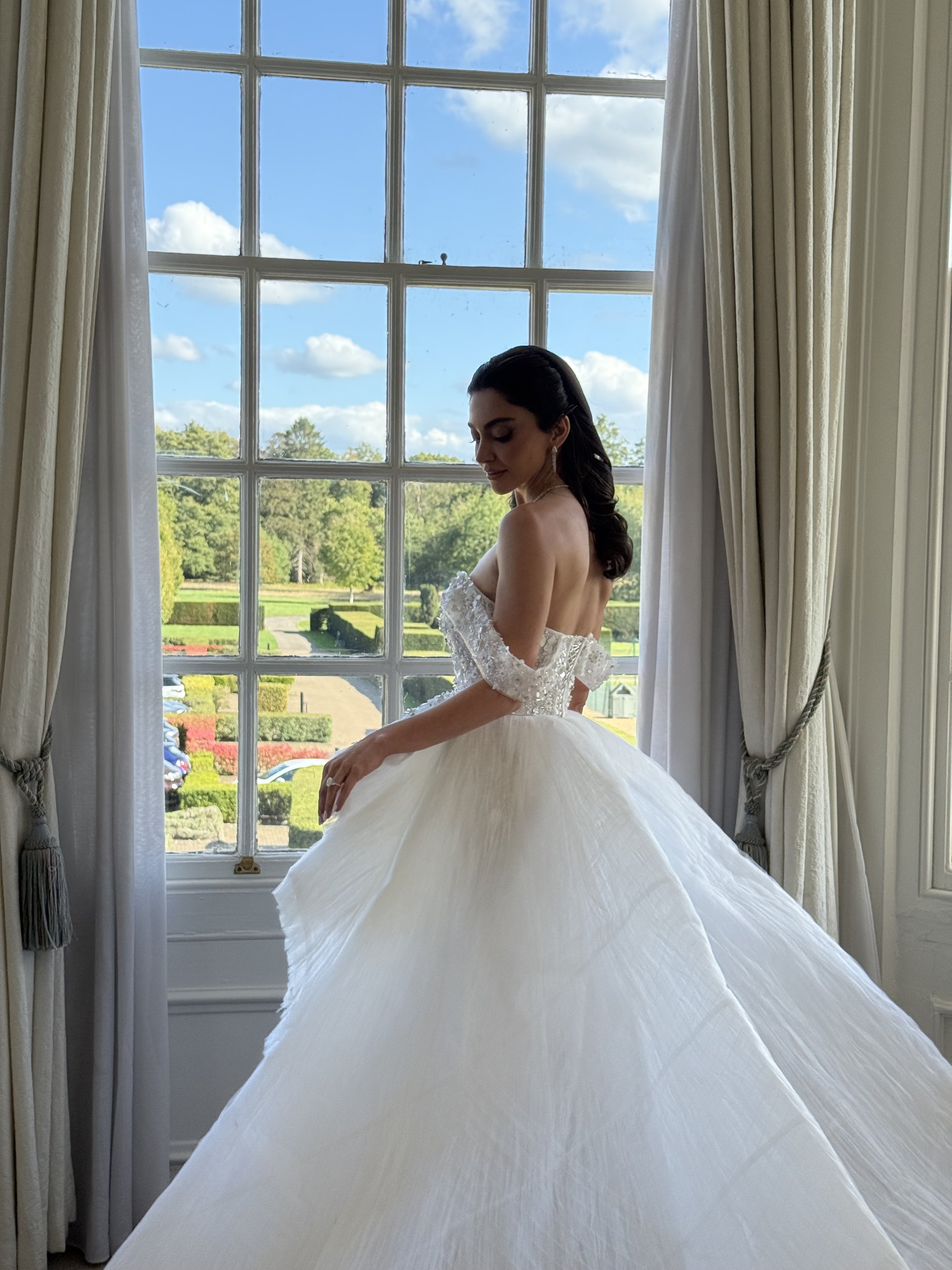  Elegant bridal hairstyle London by John Katsikiotis  Bridal updo for wedding London hairstyle  Destination wedding bridal hair by London hairstylist 