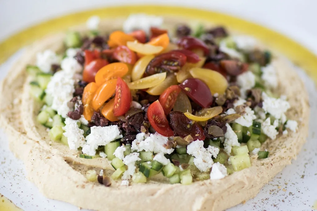 Middle Eastern Layer Dip w/ Hummus (client favorite)