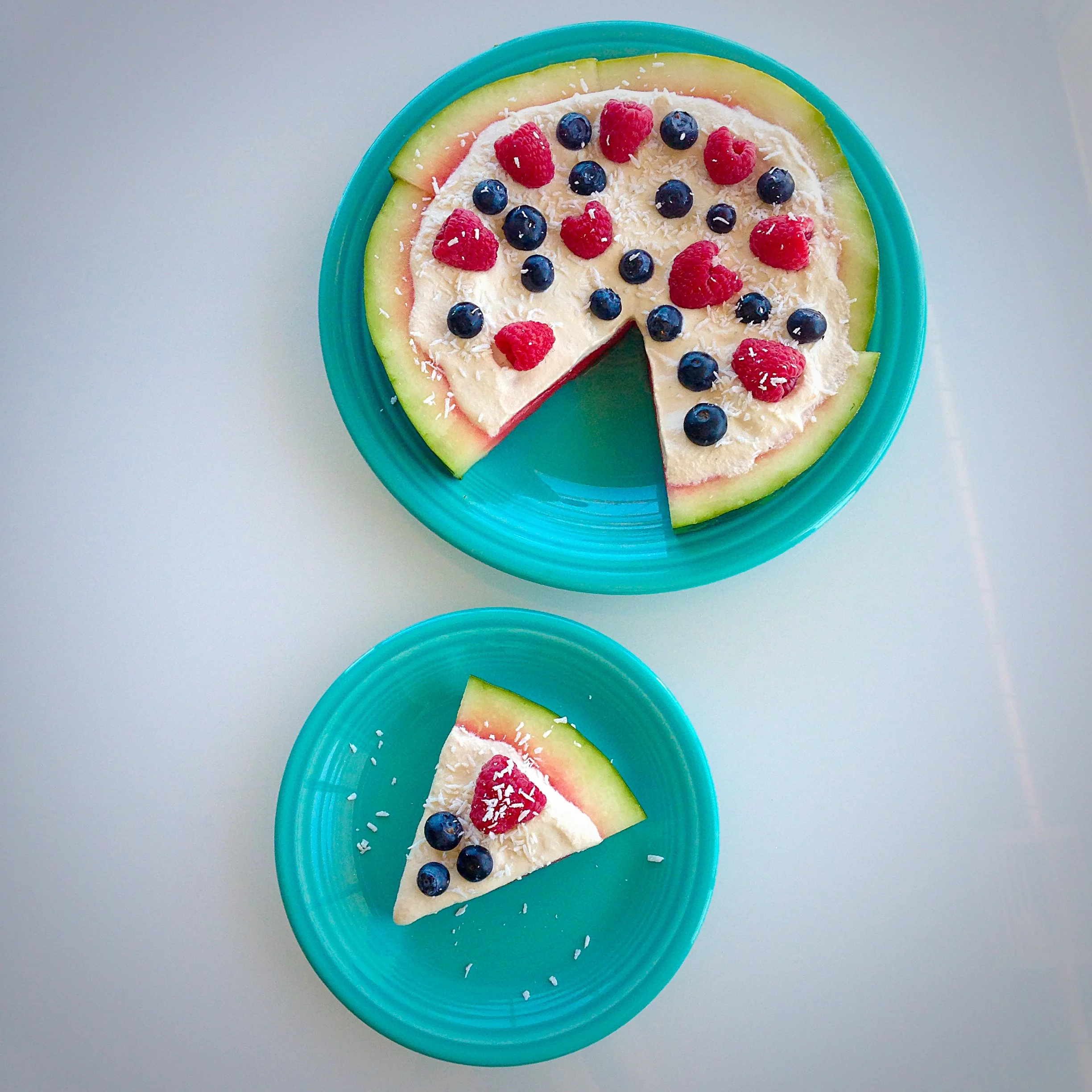 Watermelon Pizza with Cashew Cream