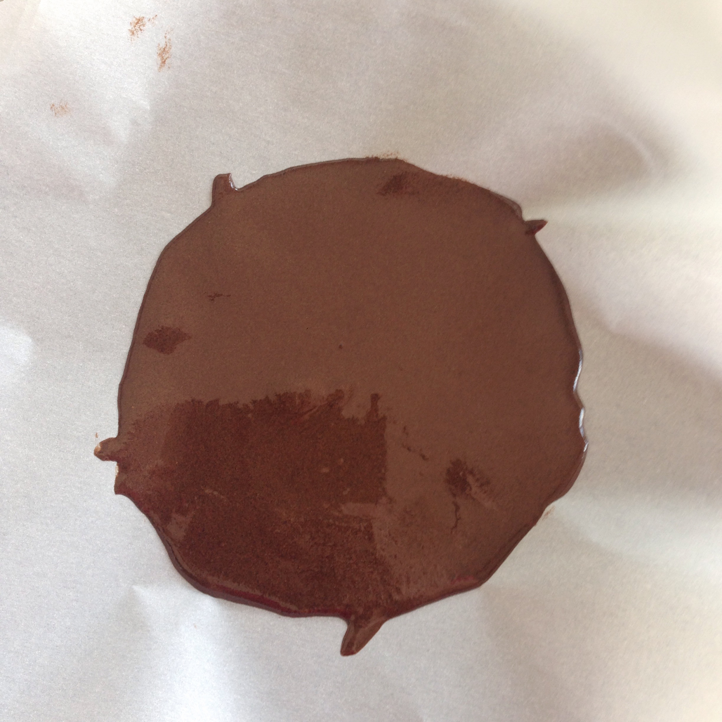 step 2: spread on a plate lined with parchment paper then freeze for 30 minutes