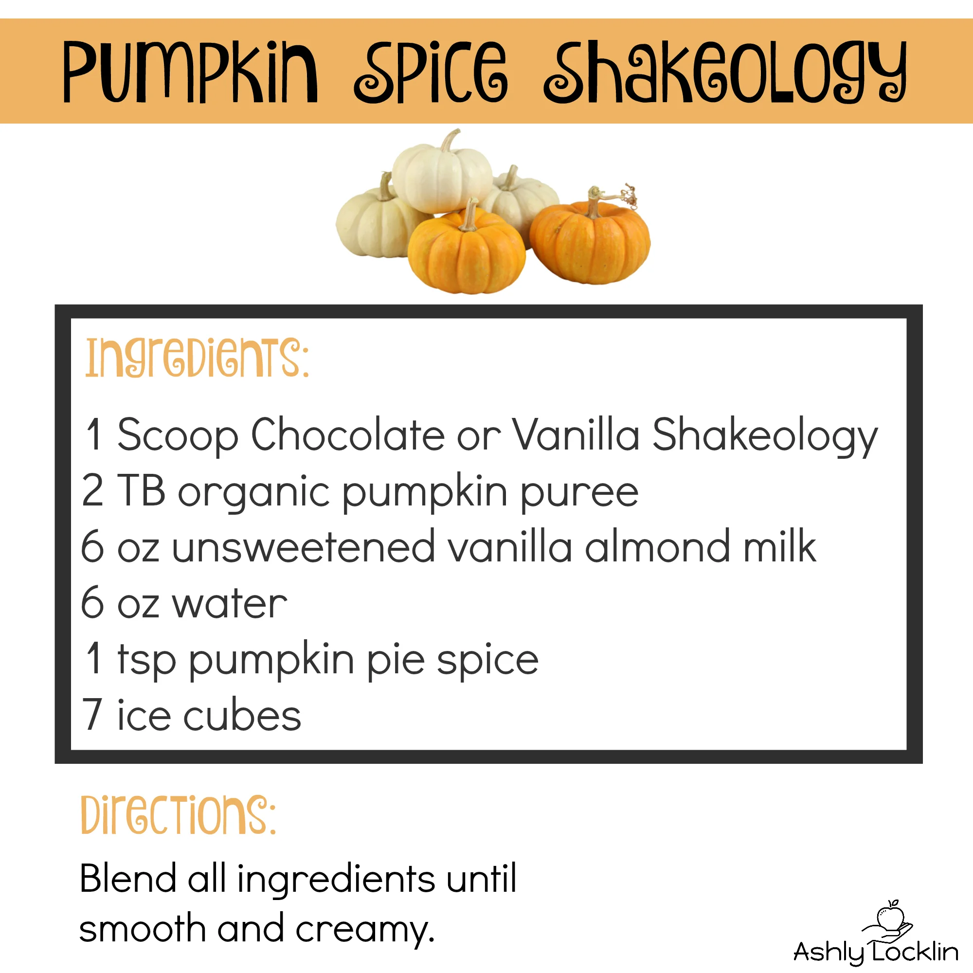 11 Fall Shakeology Recipes