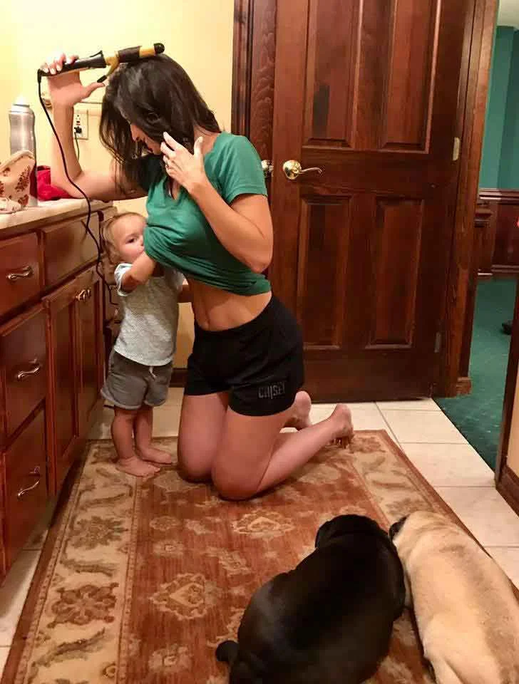 And this is real life as a breastfeeding momma. 💗