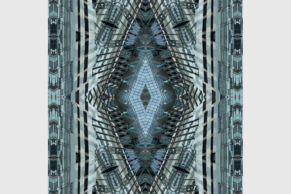 "Looking into the future" - 80 cm x 80 cm