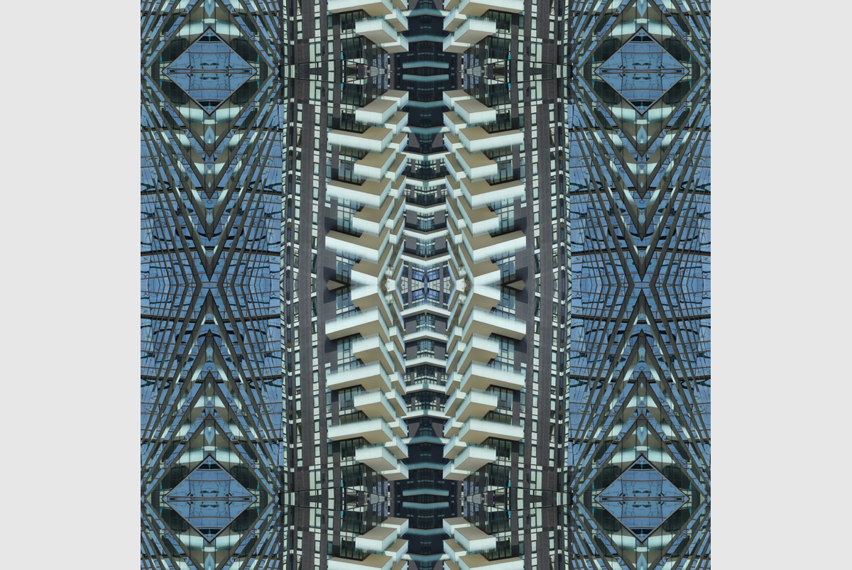 "Sky scraper" - 80 cm x 80 cm