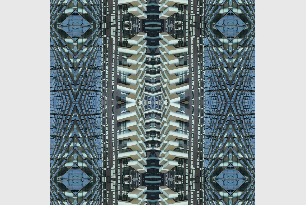 "Sky scraper" - 80 cm x 80 cm