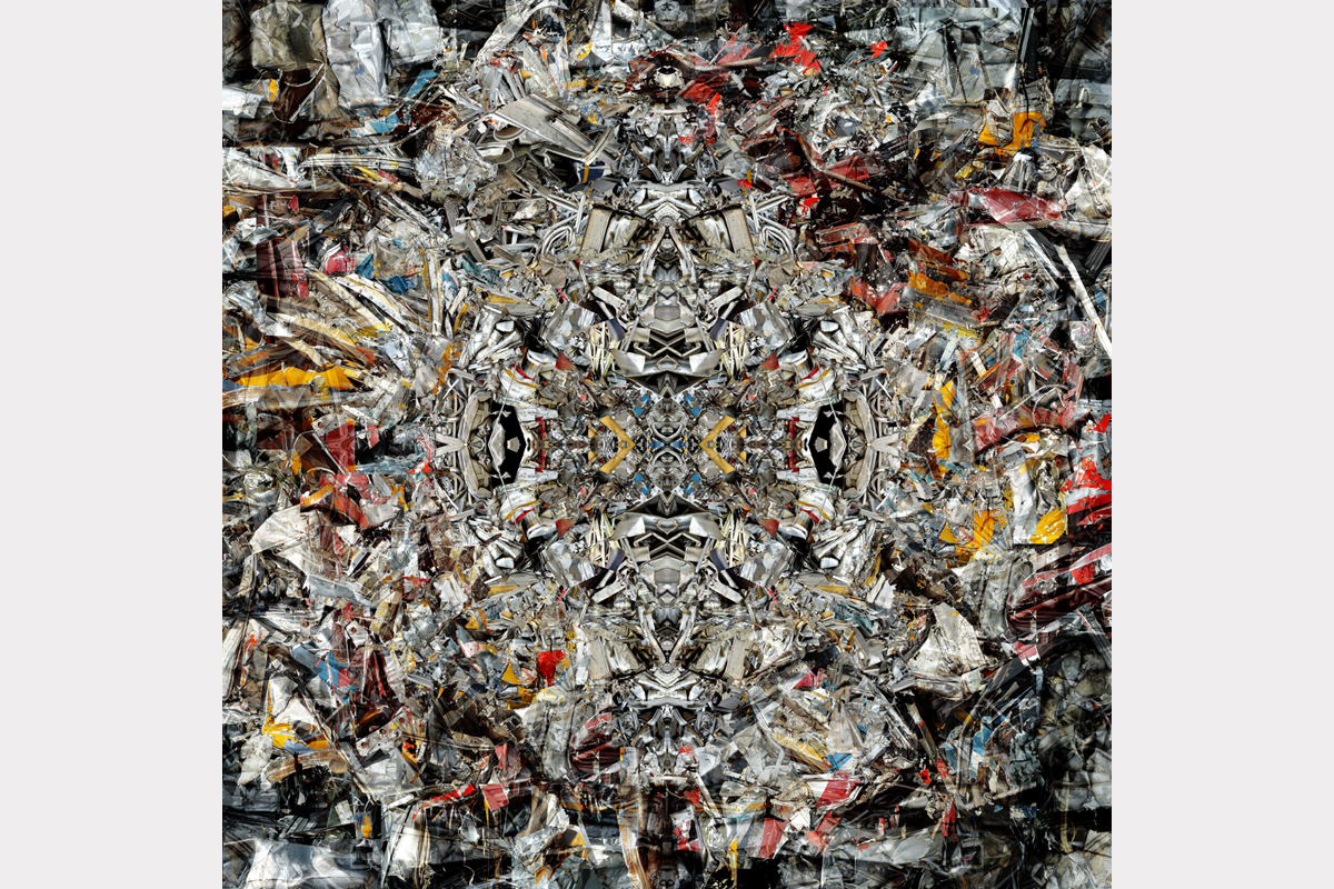 "New order from old chaos" - 100 cm x 100 cm