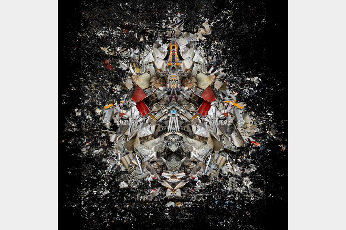 "The fool looked down and laughed" - 100 cm x 100 cm