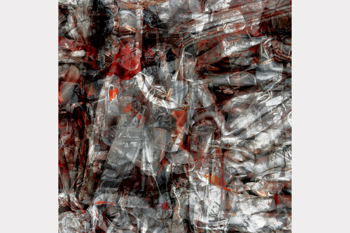 "Walking with ghosts of an almost forgotten past" - 100 cm x 100 cm