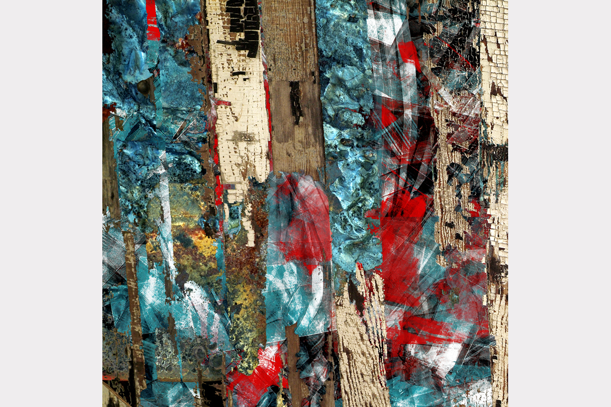 "Breaking down the door" - 100 cm x 100 cm
