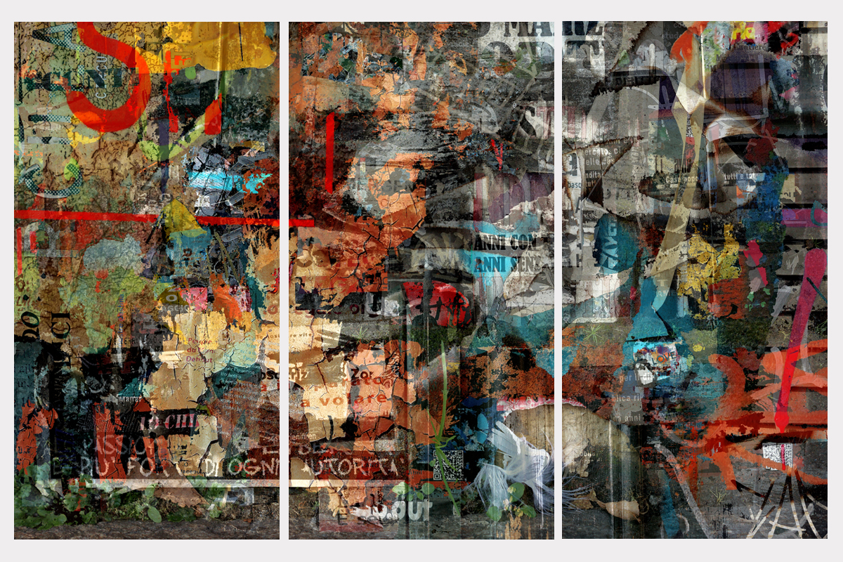 "Back from Paradise" - triptych - 105 cm x 162 cm