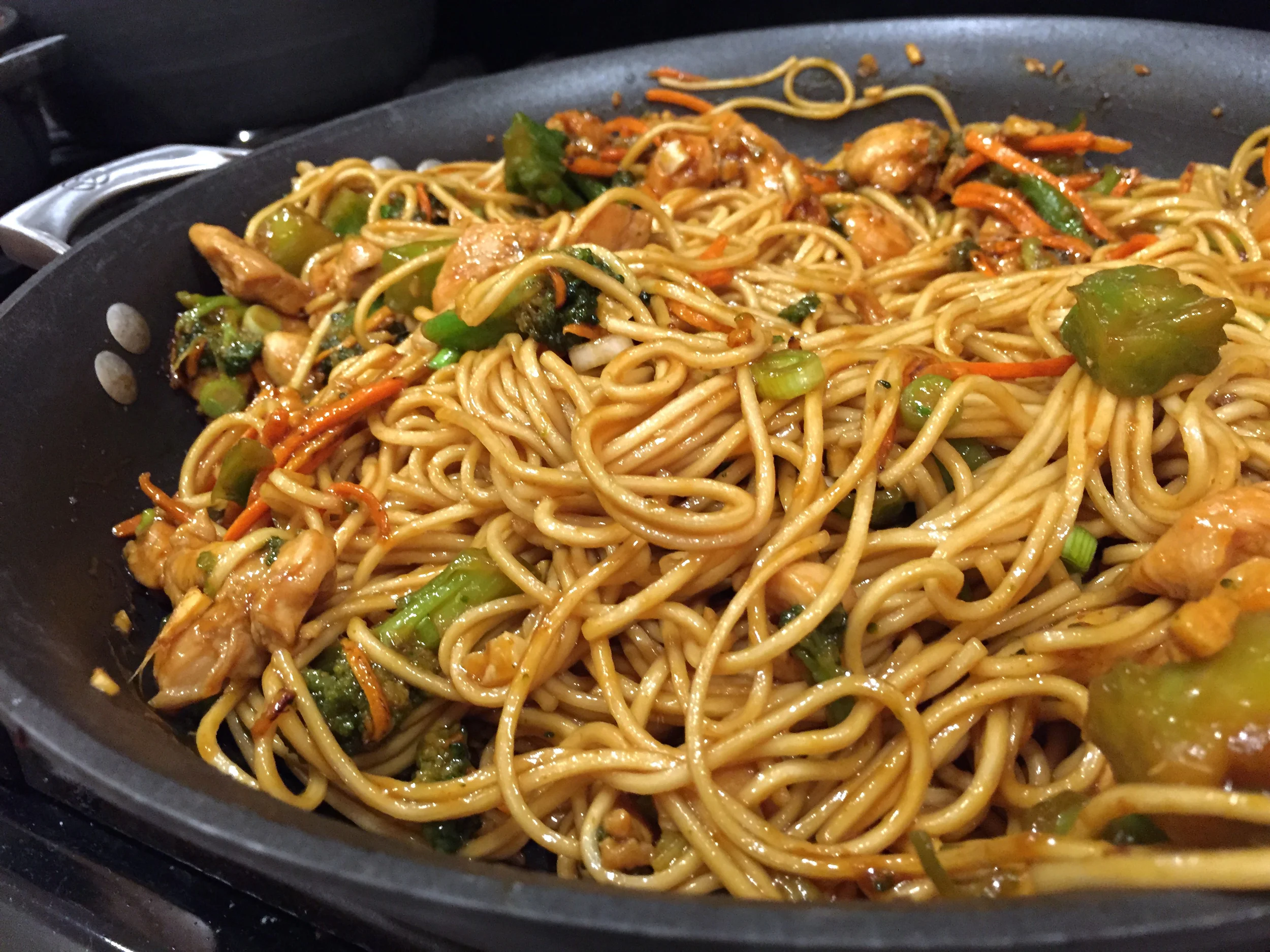 Smallish Adventure Cooking Sriracha Chicken Broccoli Lo Mein Smallish Adventures