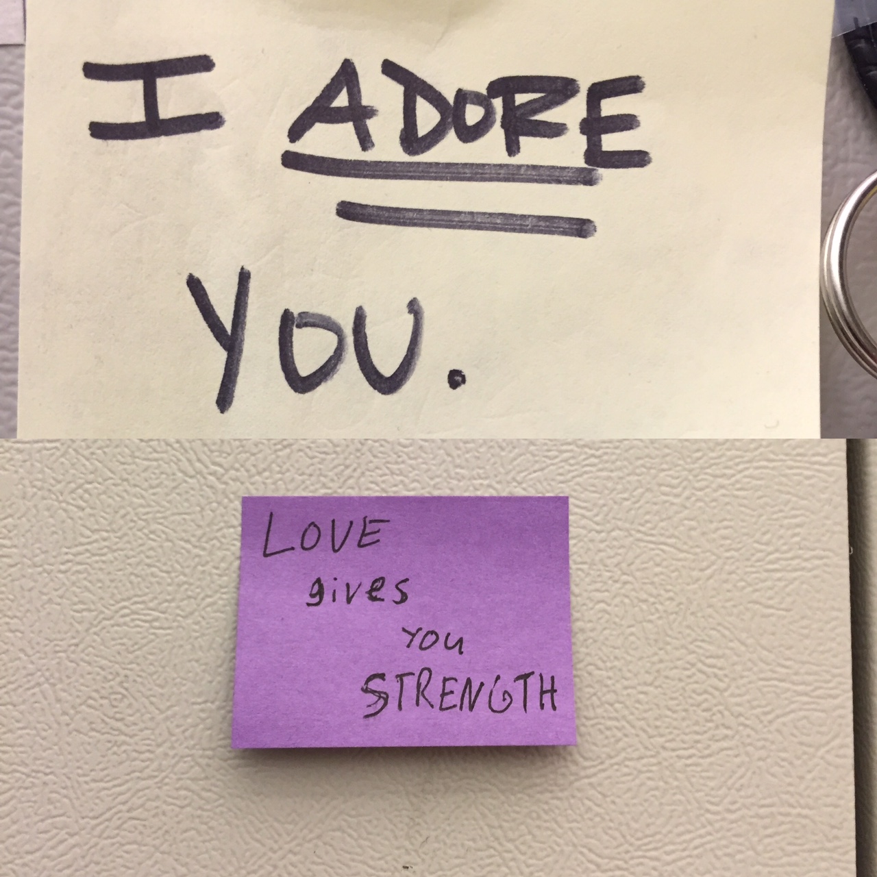 Post-It notes we leave each other in the office