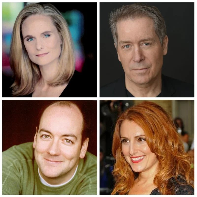 The cast of Later Life. Top: Barbara Garrick, Laurence Lau. Bottom: Liam Craig, Jodie Markell