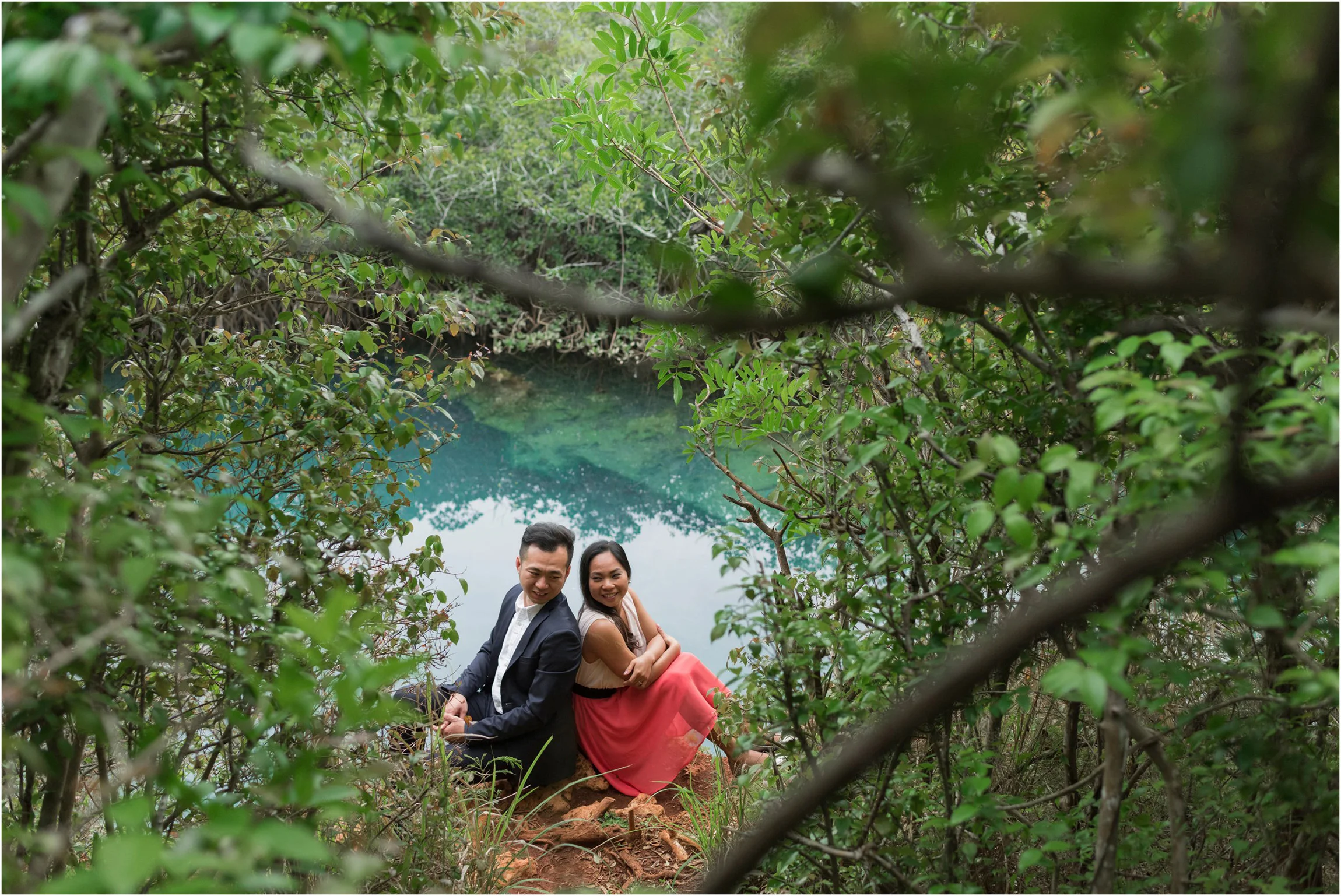 Engagement: Owen &amp; Chanson - Tom Moore's Jungle &amp; Blue Hole Park, Bermuda