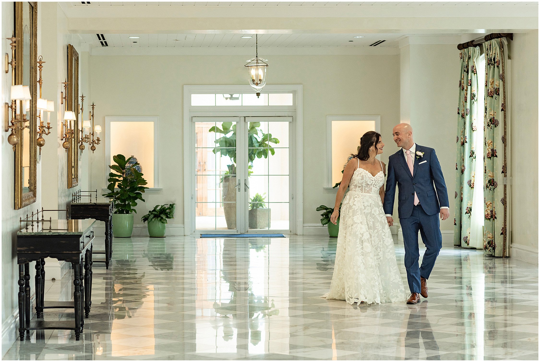 Bride and Groom at Rosewood Bermuda Resort