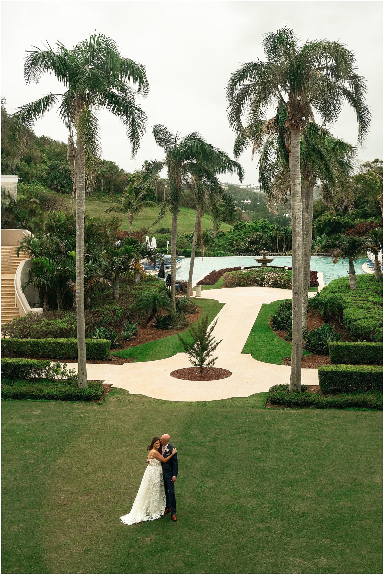 Bride and Groom at Rosewood Bermuda Resort