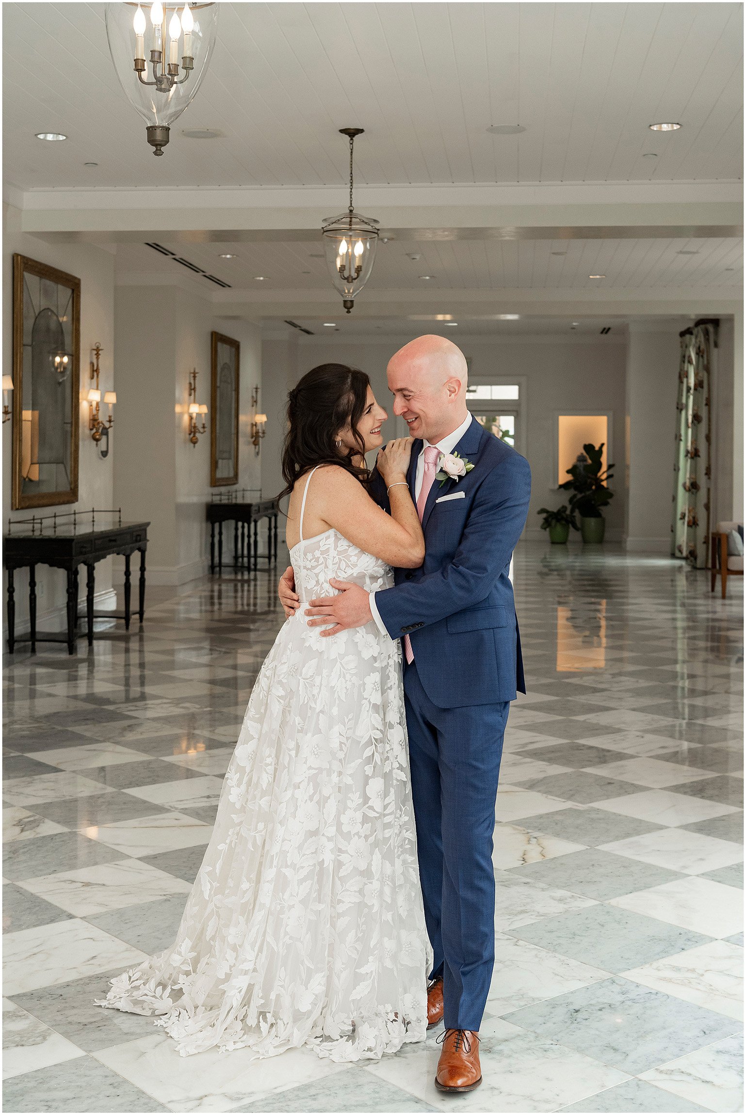 Bride and Groom at Rosewood Bermuda Resort