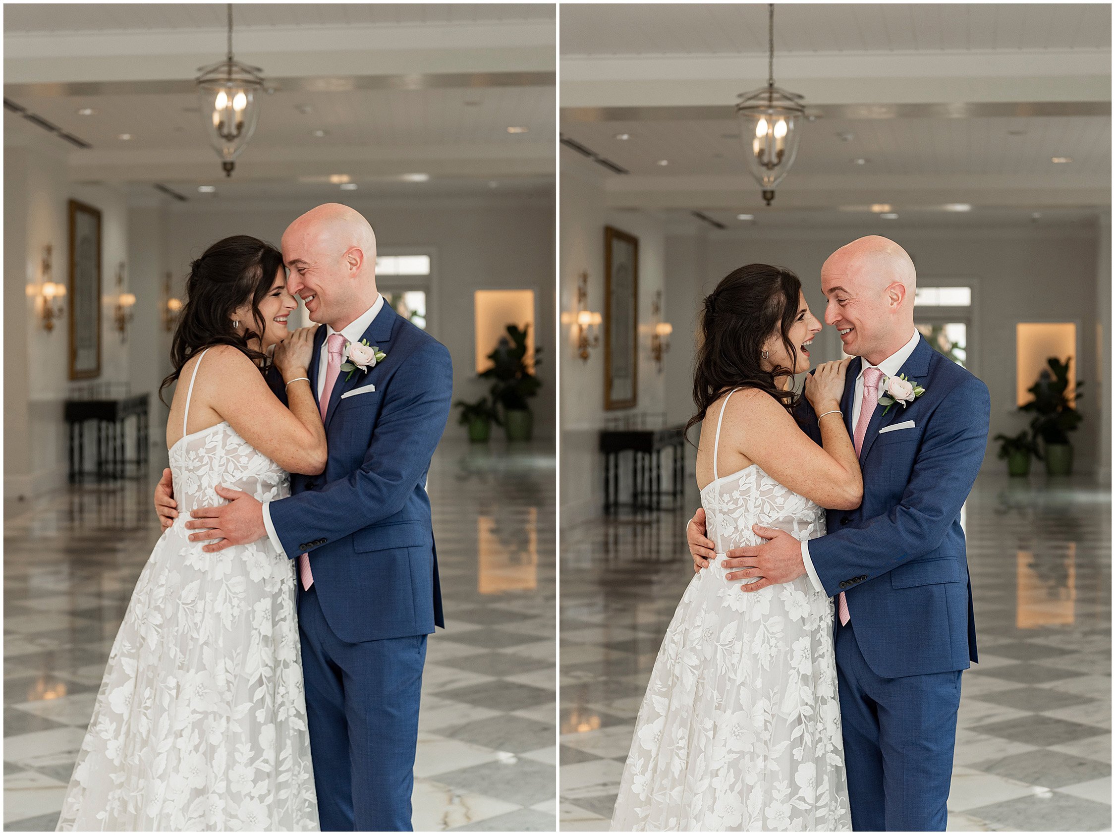 Bride and Groom at Rosewood Bermuda Resort