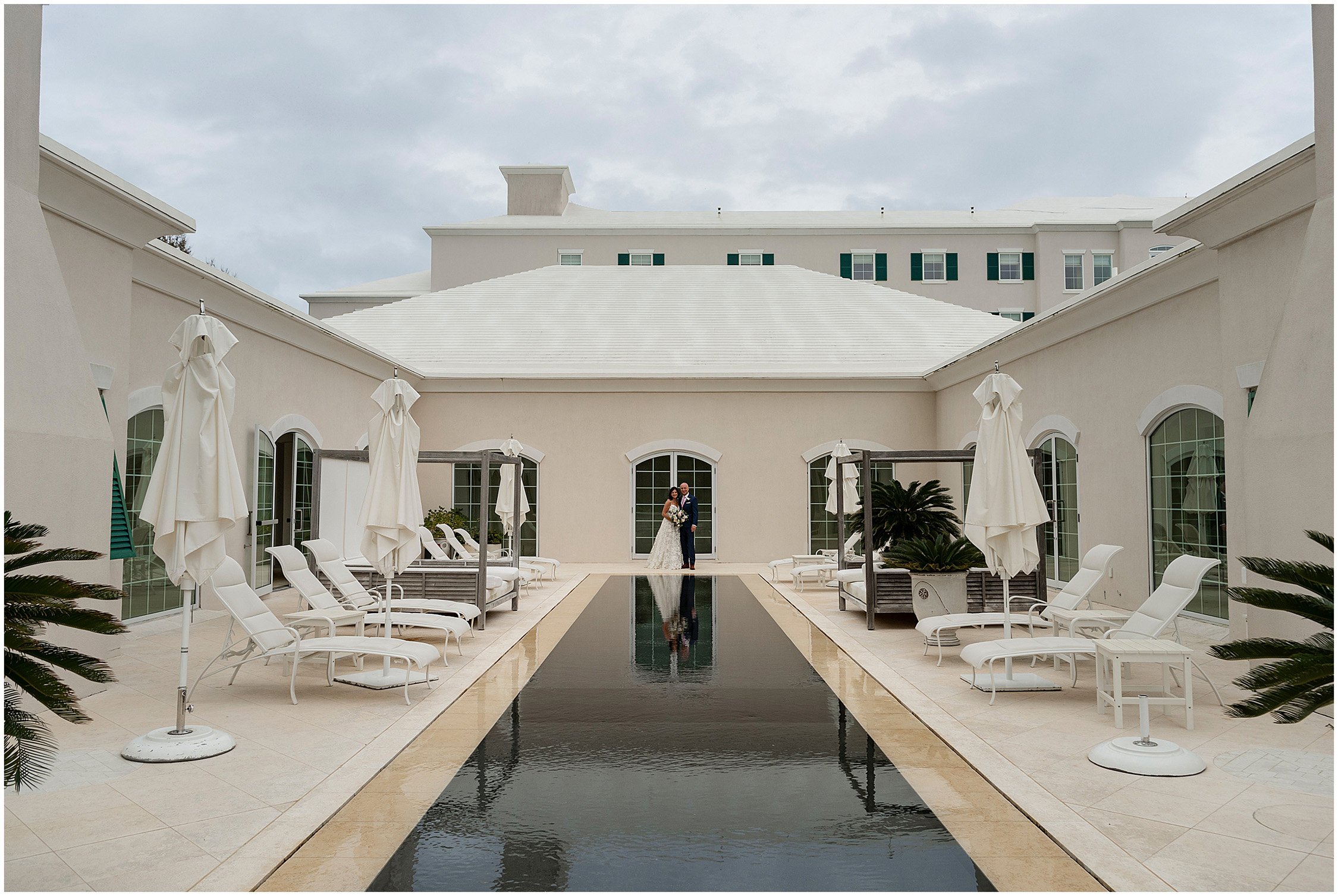 Bride and Groom at Rosewood Bermuda Resort