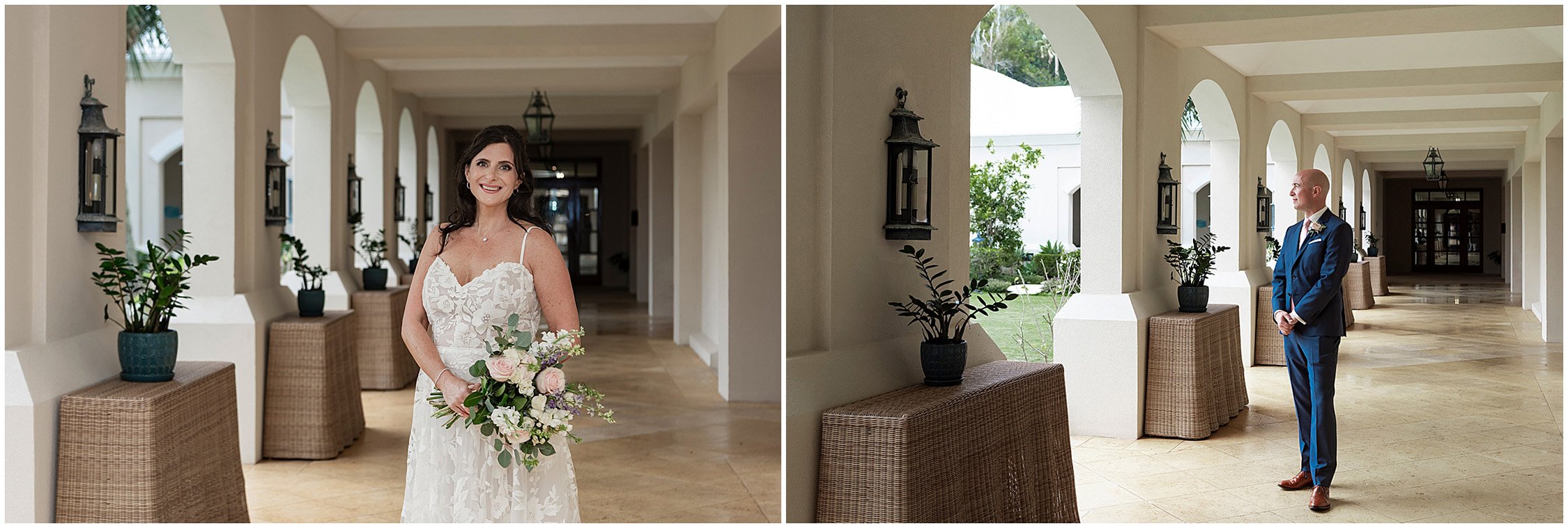 Bride and Groom at Rosewood Bermuda Resort