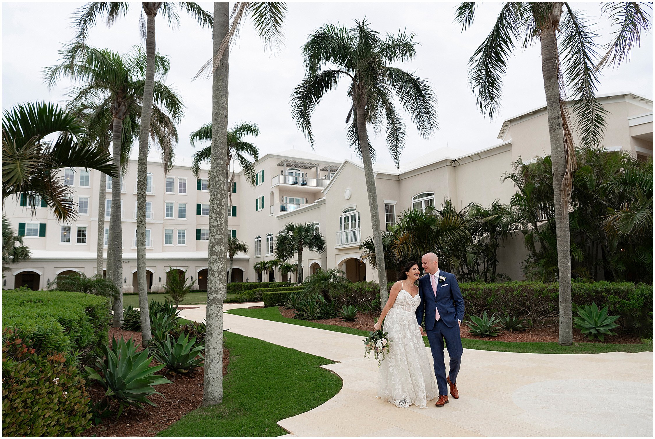 Bride and Groom at Rosewood Bermuda Resort