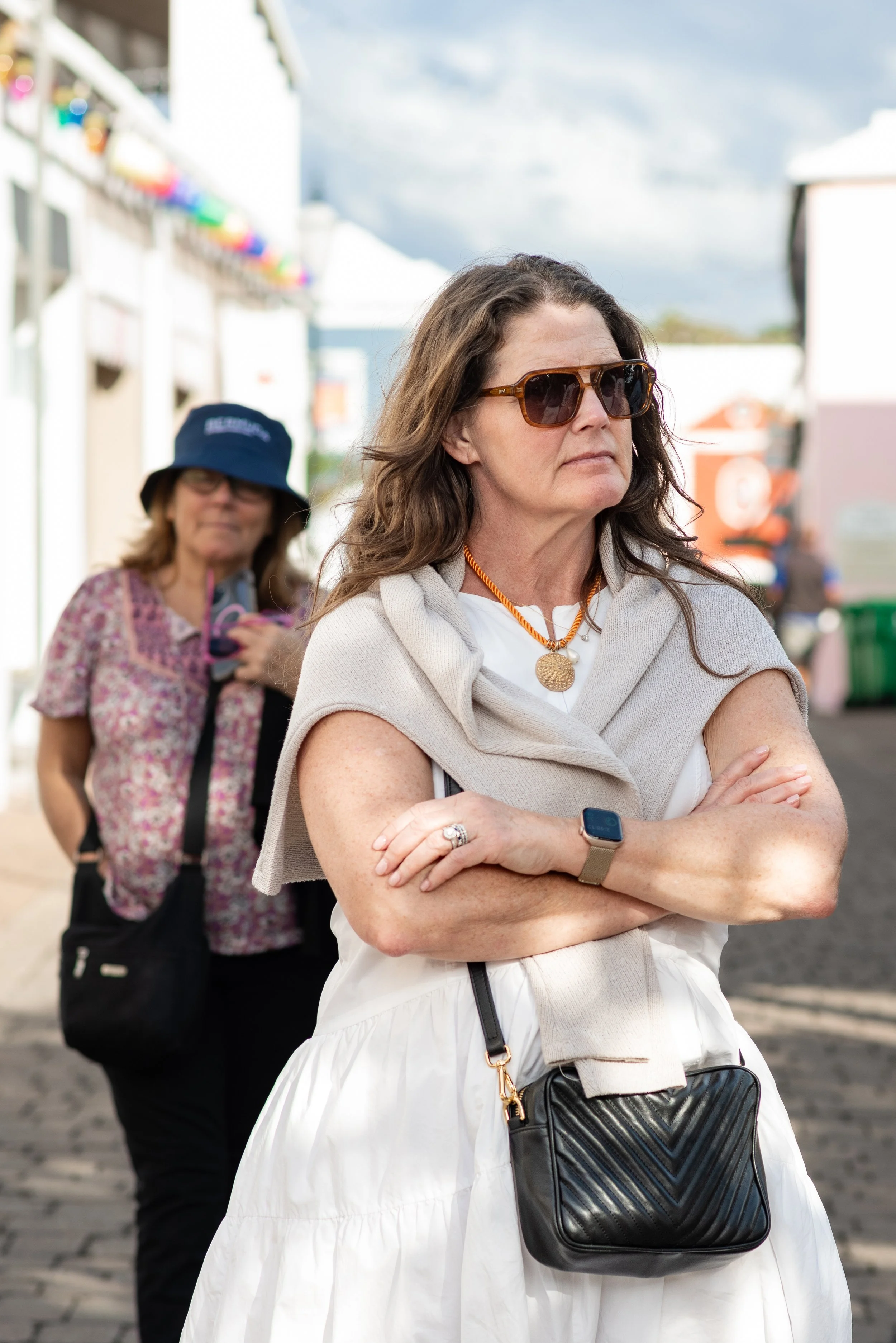  Kristin White leads a tour through St. George’s Historic Town for visiting travel agents on January 7, 2026. 