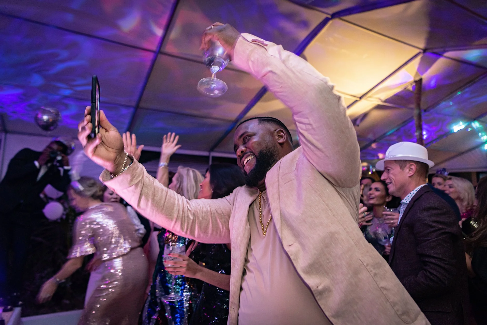  Party goers enjoy the New Year’s Eve Party at The Loren Resort in Smiths Parish, Bermuda on December 31, 2022. 