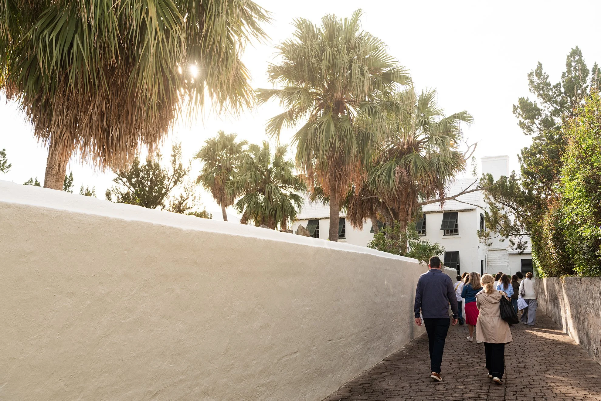  Kristin White leads a tour through St. George’s Historic Town for visiting travel agents on January 7, 2026. 