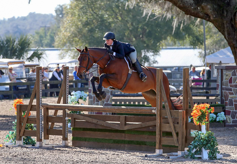 Hey Sailor and Alex Trolli earned the 3'3" Junior Hunter circuit championships at HITS Ocala.