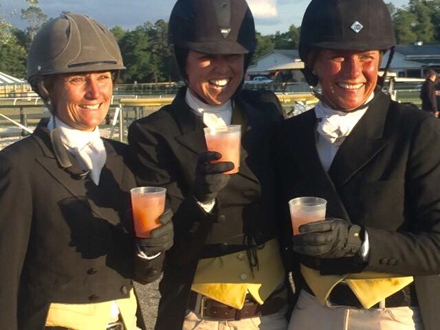 Jennifer Alfano, right, with Havens Schatt and Liza Boyd enjoying Aiken