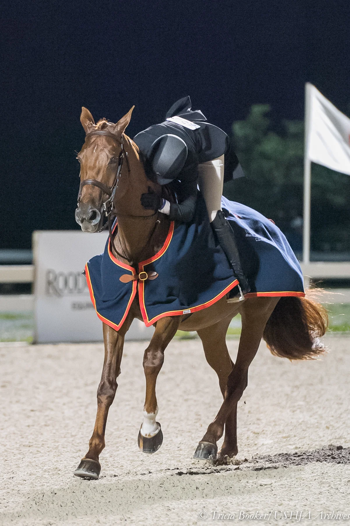 Victory gallop hug!