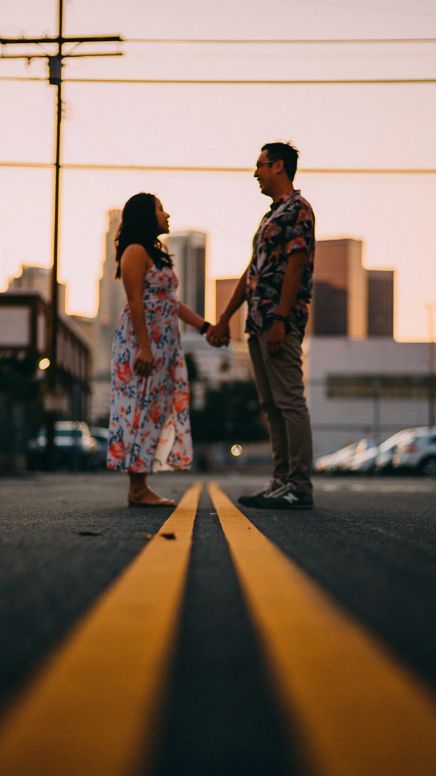 Downtown Los Angeles Engagement Photos - DomReg Engagement Sessi