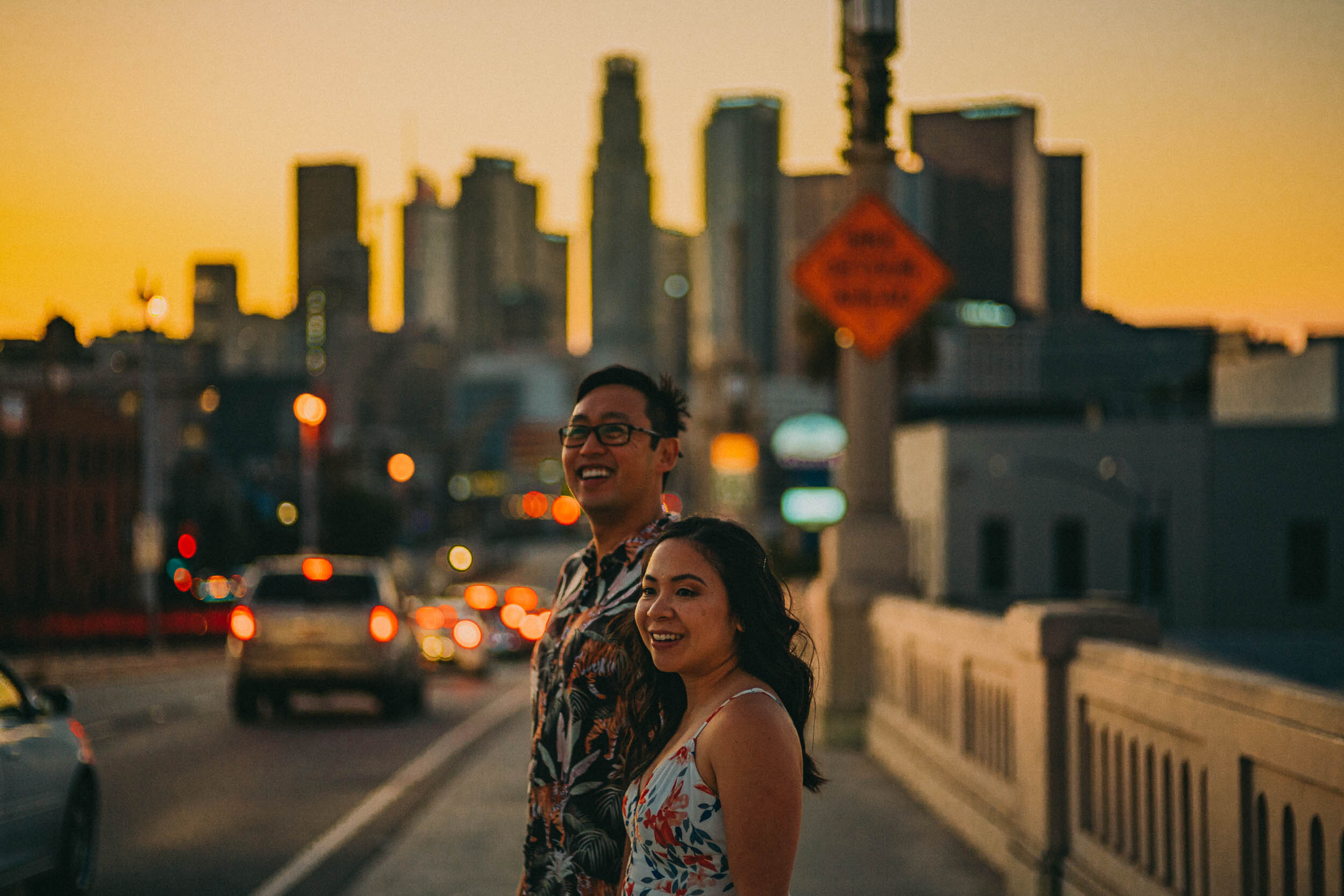 Downtown Los Angeles Engagement Photos