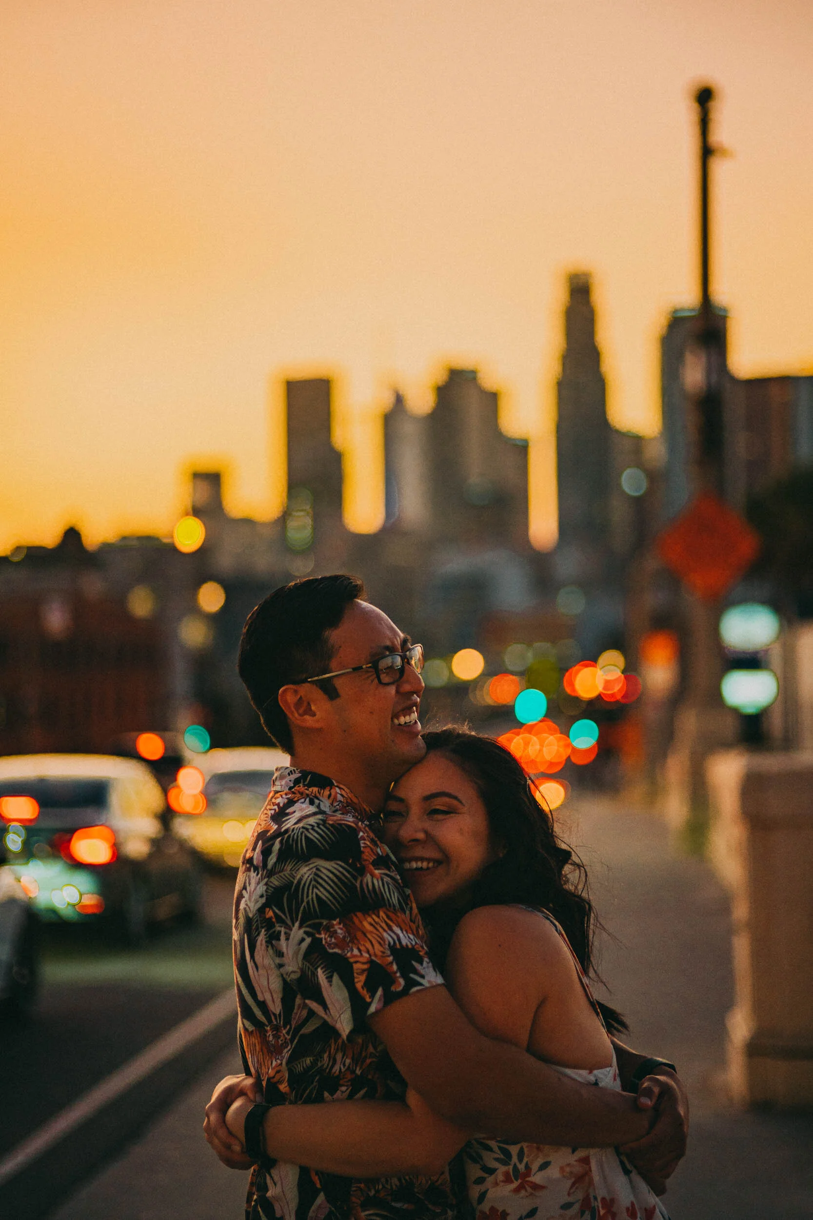 Downtown Los Angeles Engagement Photos