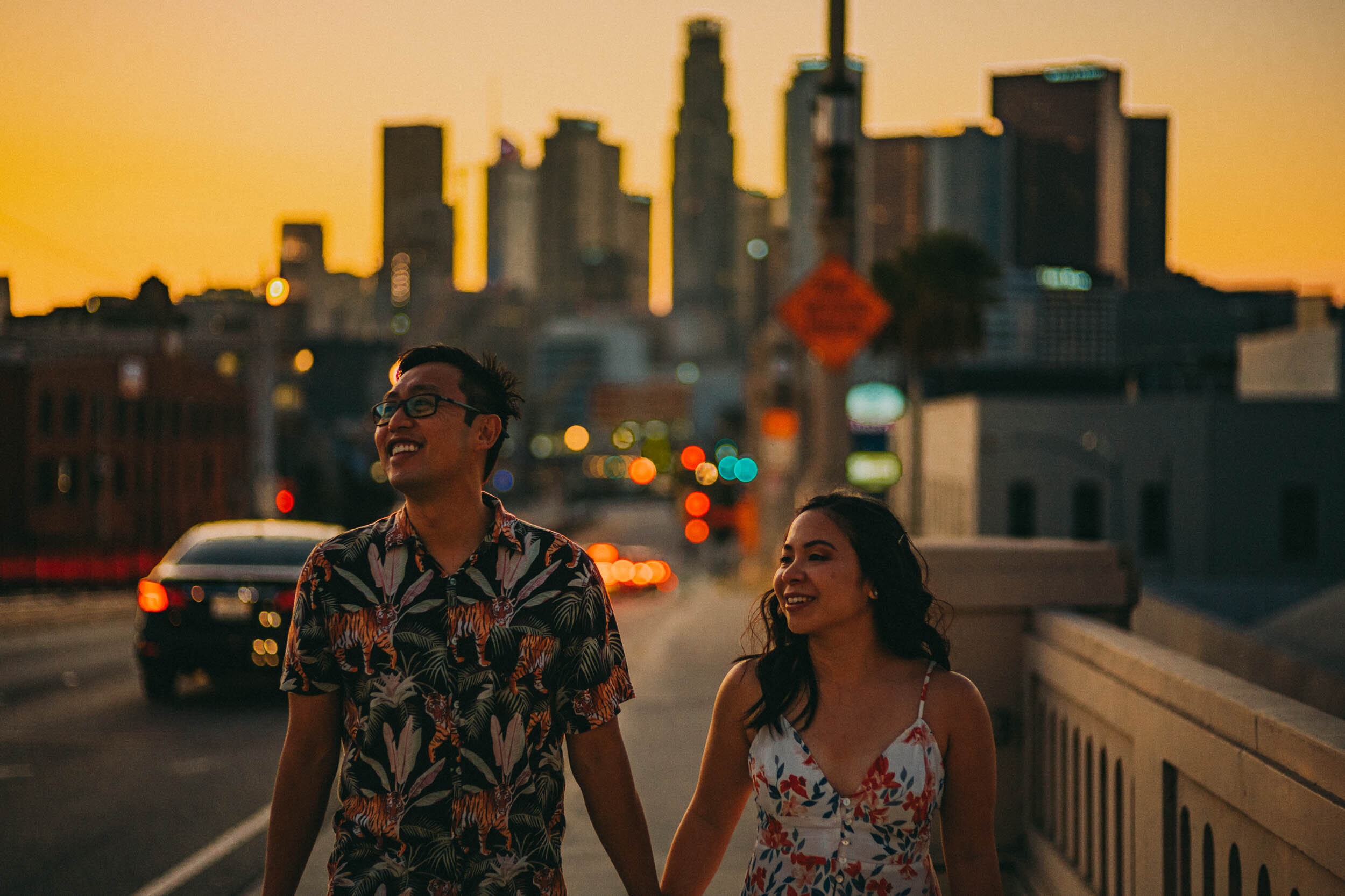 Downtown Los Angeles Engagement Photos