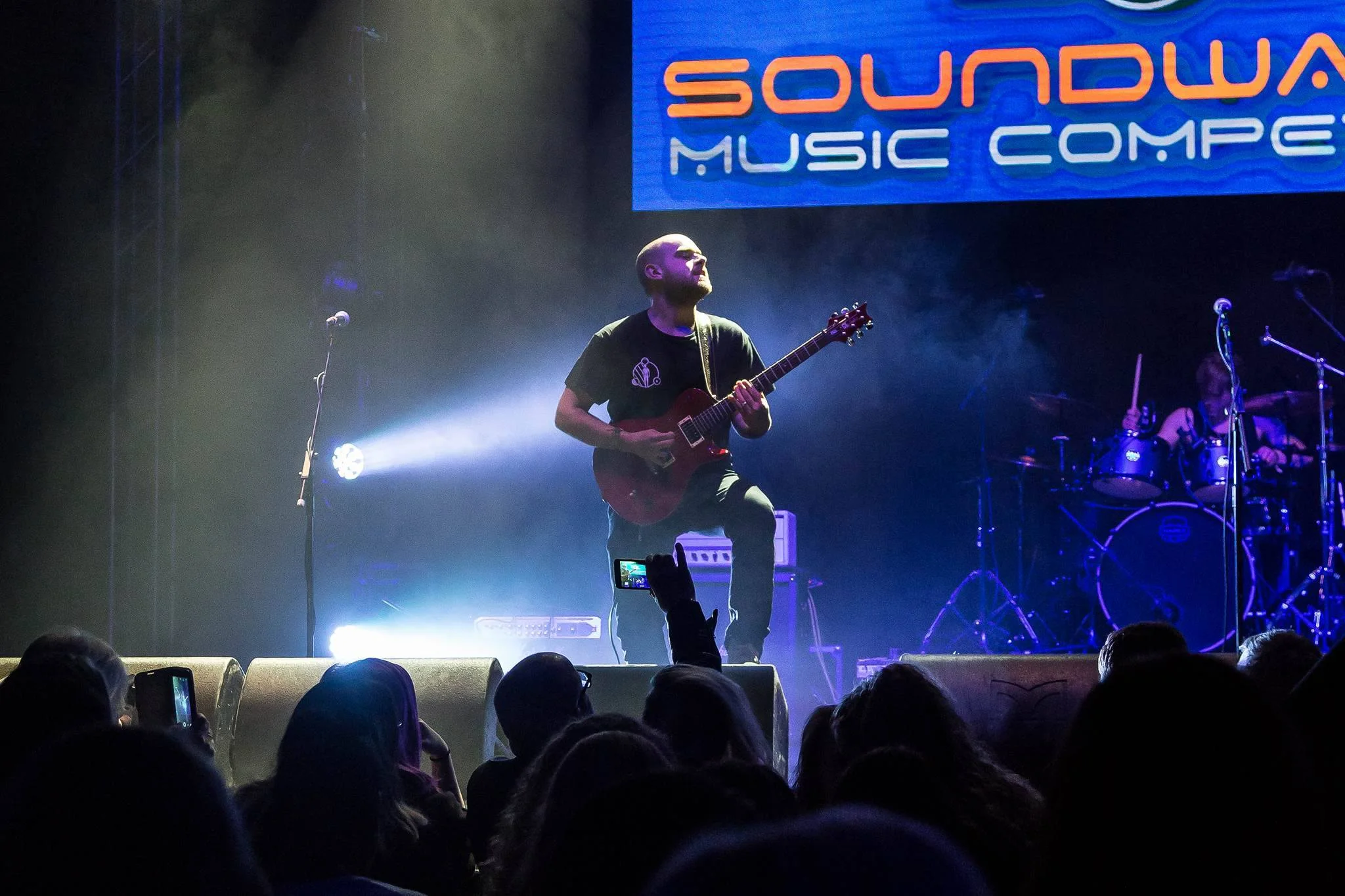 On stage at Leeds 02 Academy