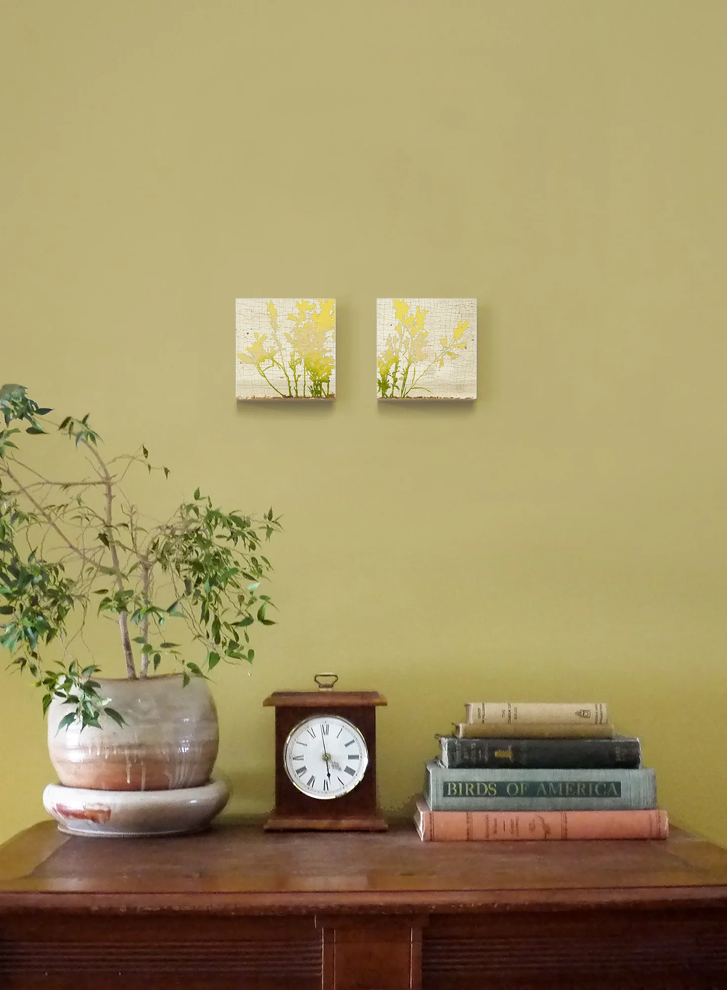 Wild Flowers - Set of 2 limited edition botanical art blocks