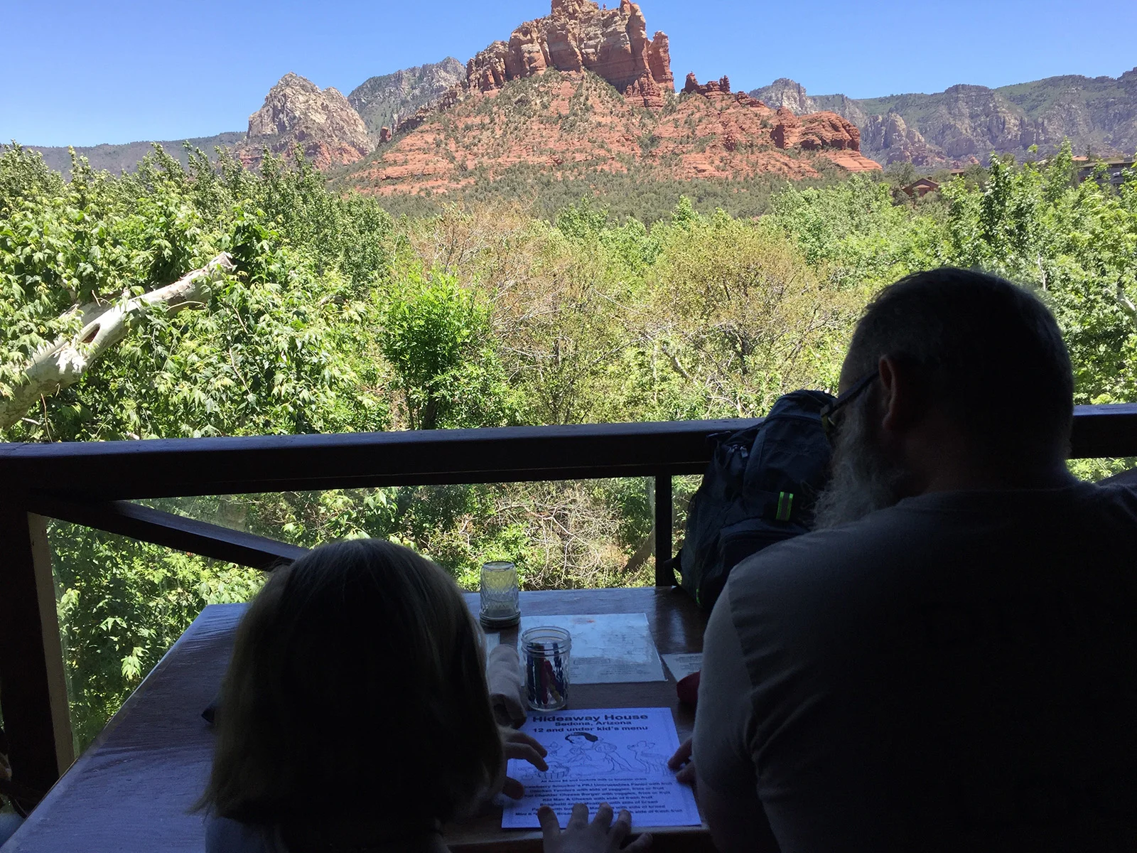 Lunch at Hide-a-way House. Best view ever!