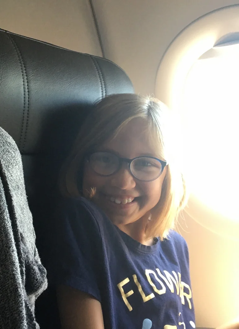 Excited for first plane ride!