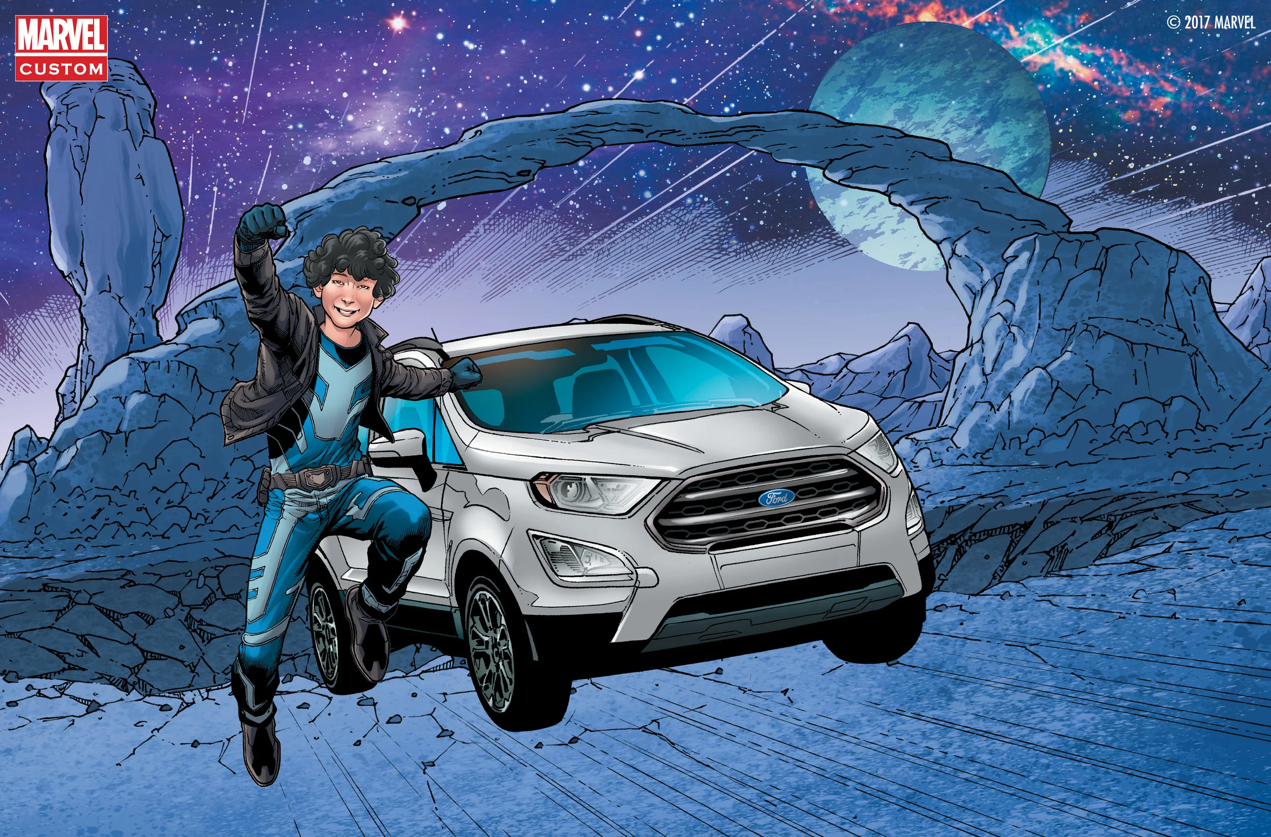 Fans could win a custom illustration by a Marvel artist depicting them as one of the galaxy’s bravest heroes, among other prizes.
