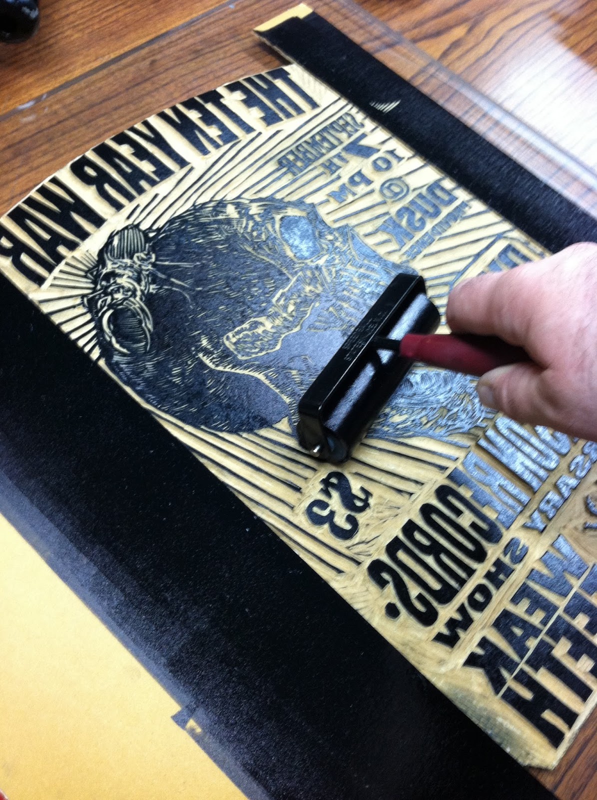 Rolling on the Ink