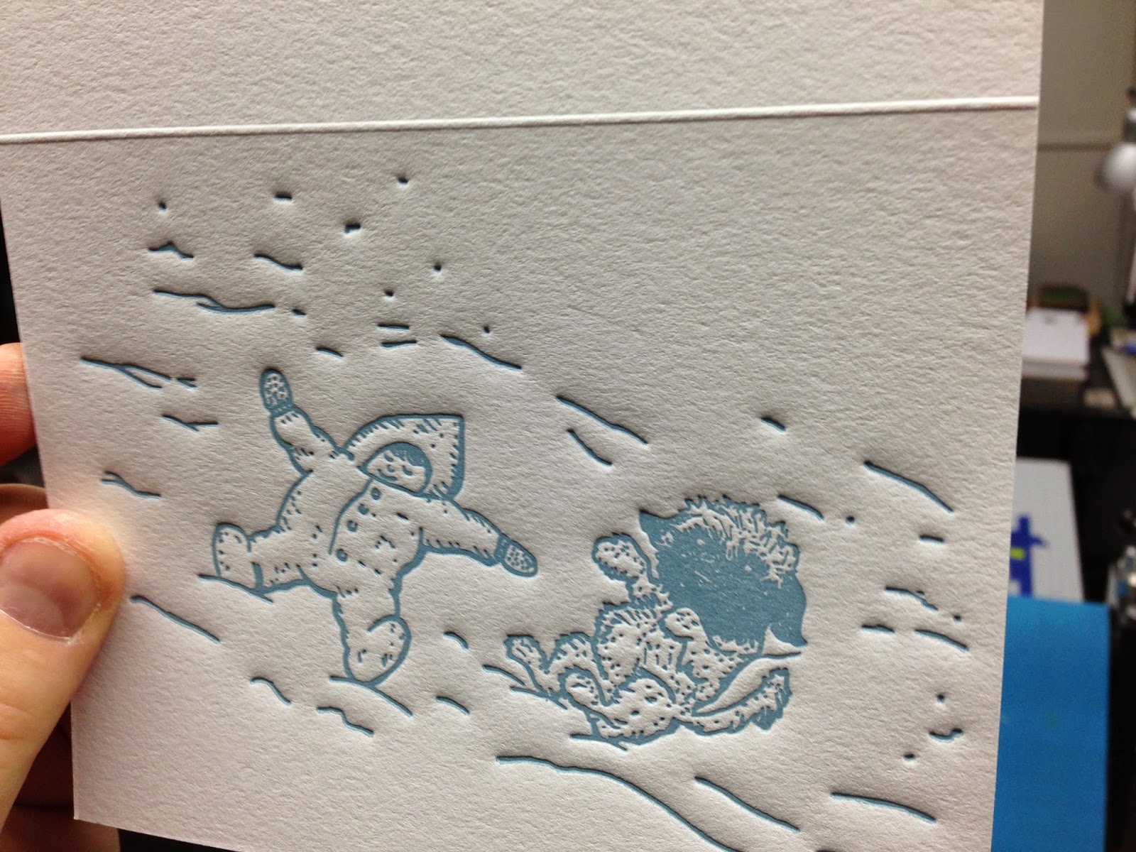 These were printed on 110lb Cranes Lettra paper for a soft feel and a heavy impression! 