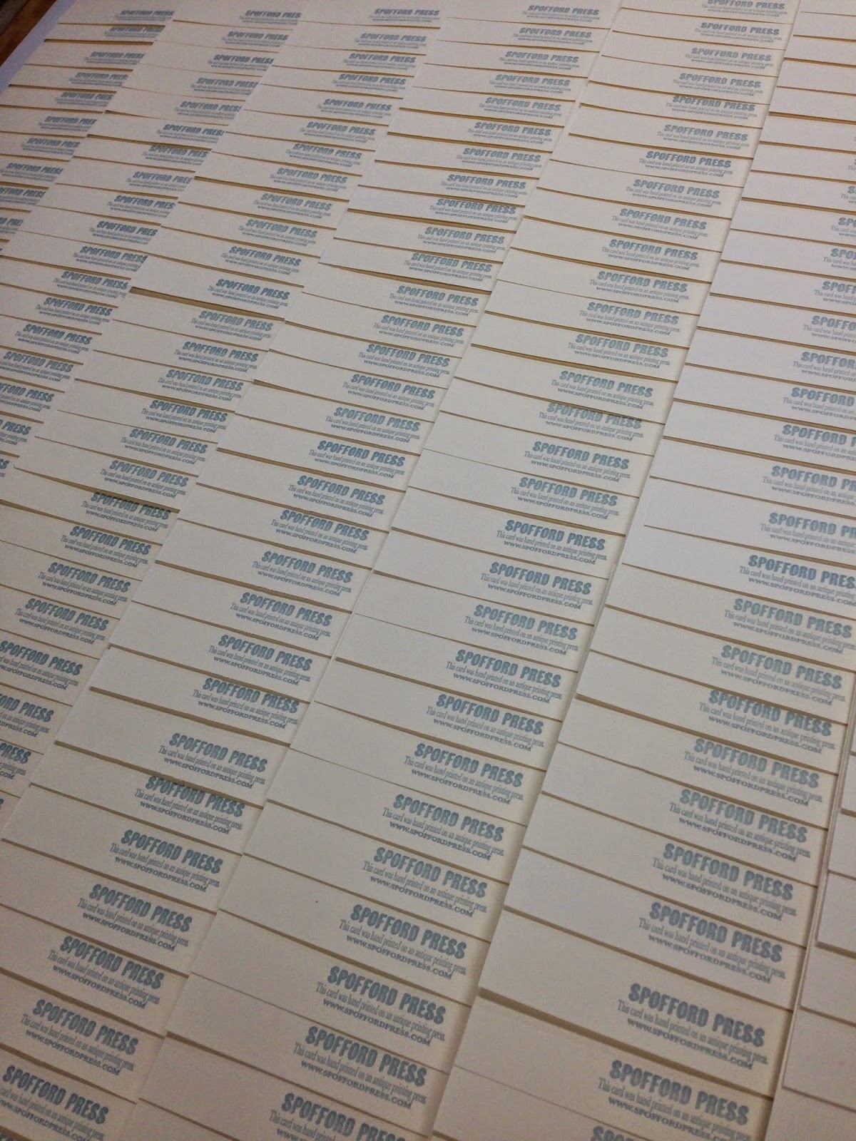 Yeah, we printed a few...