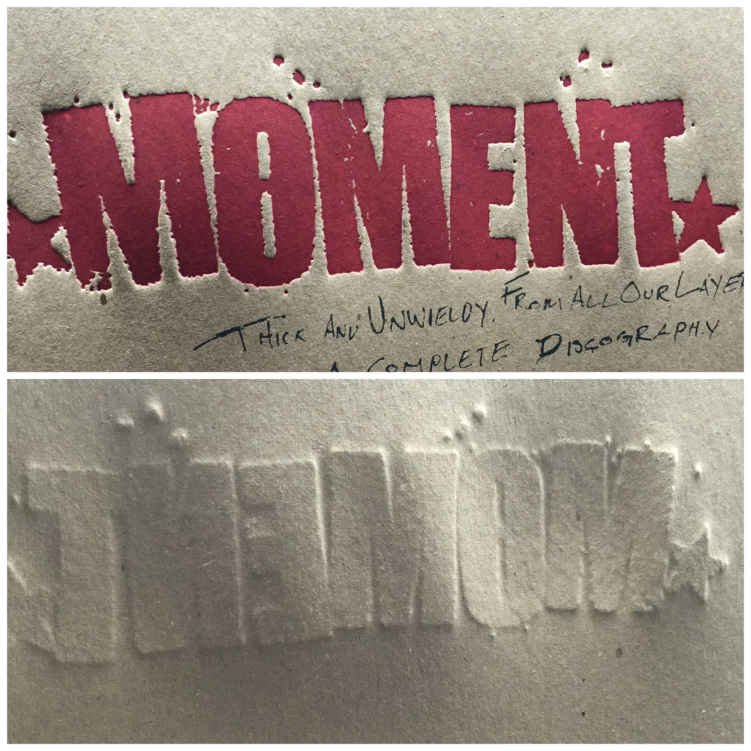 The final printed cover. Look at that impression!! CRUNCH!