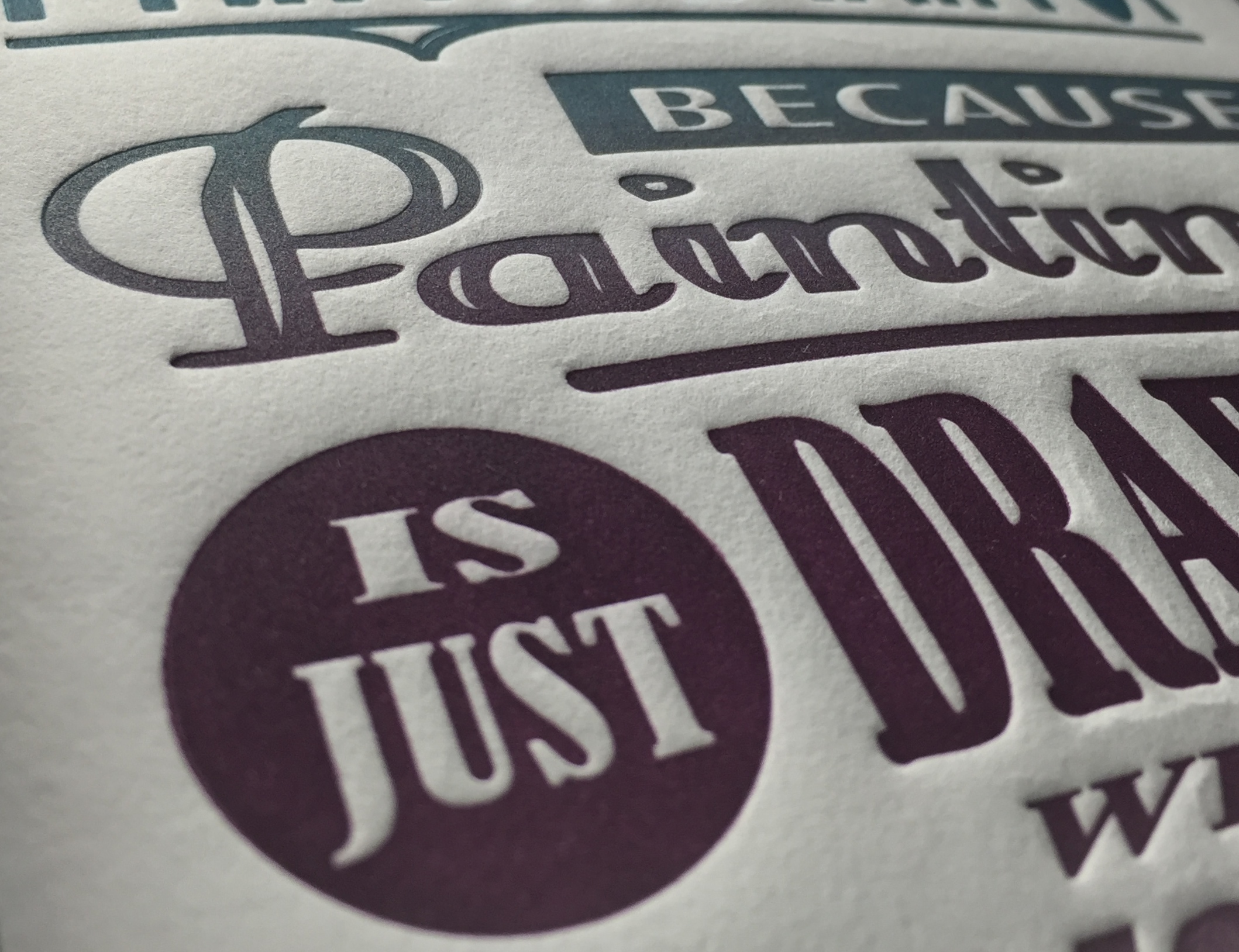 They each printed great with a very deep impression. 