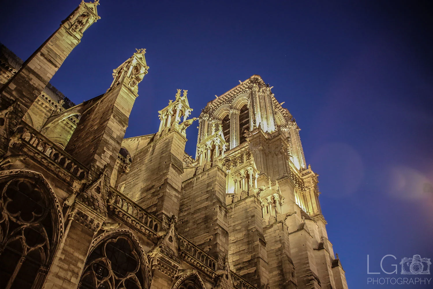 Notre Dame Cathedral at Night